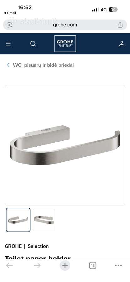 Grohe Selection WC popieriaus laikikliai plienas - nuotraukos Nr. 3
