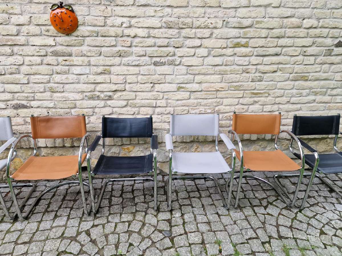 Vintažinės mid century Bauhaus st.konsolinės kėdės