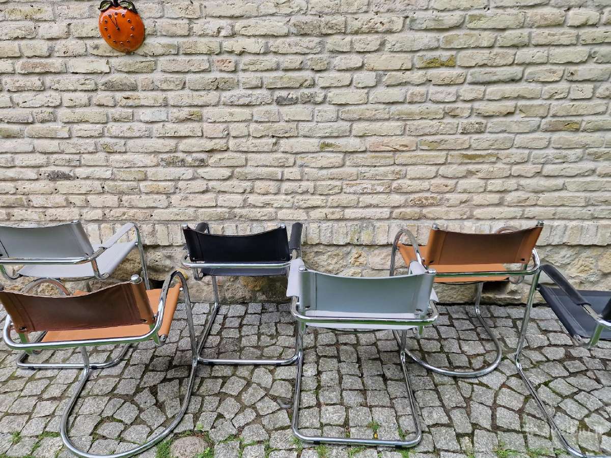Vintažinės mid century Bauhaus st.konsolinės kėdės - nuotraukos Nr. 11