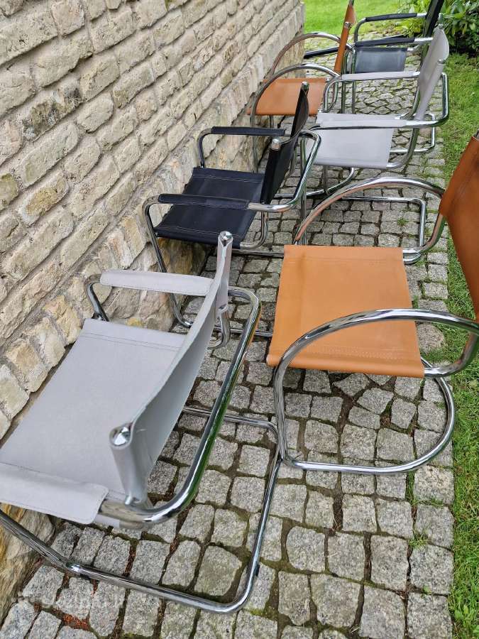 Vintažinės mid century Bauhaus st.konsolinės kėdės - nuotraukos Nr. 12