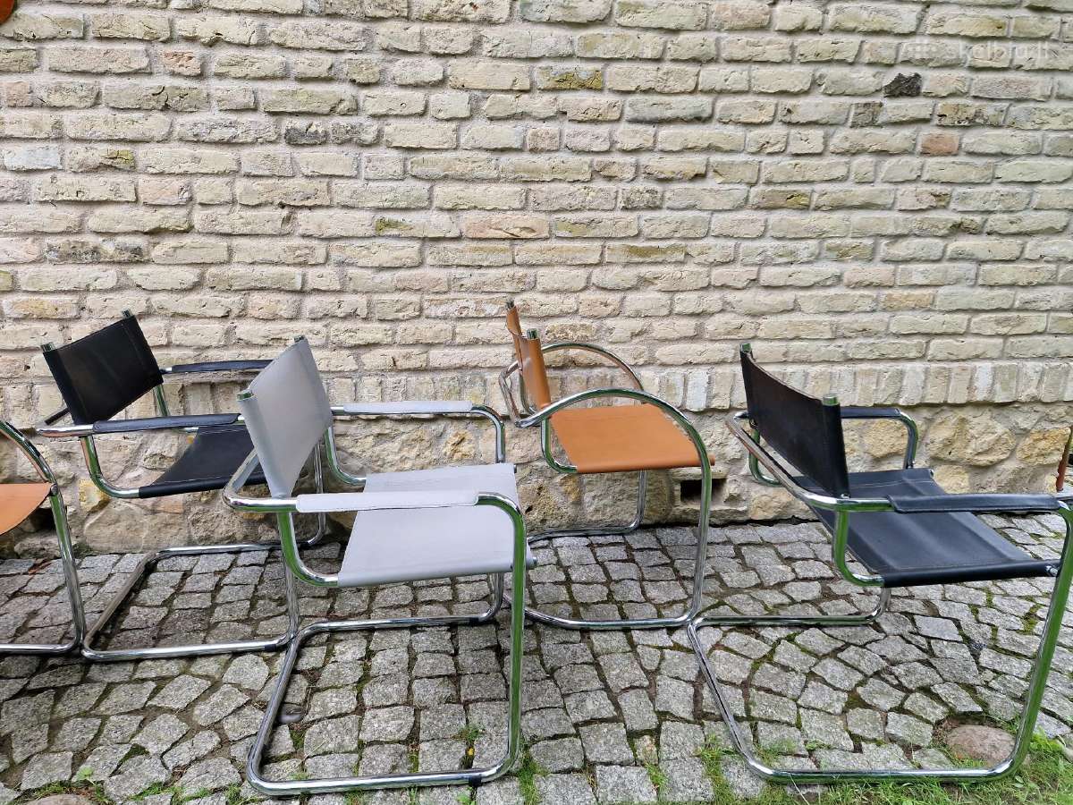 Vintažinės mid century Bauhaus st.konsolinės kėdės - nuotraukos Nr. 14