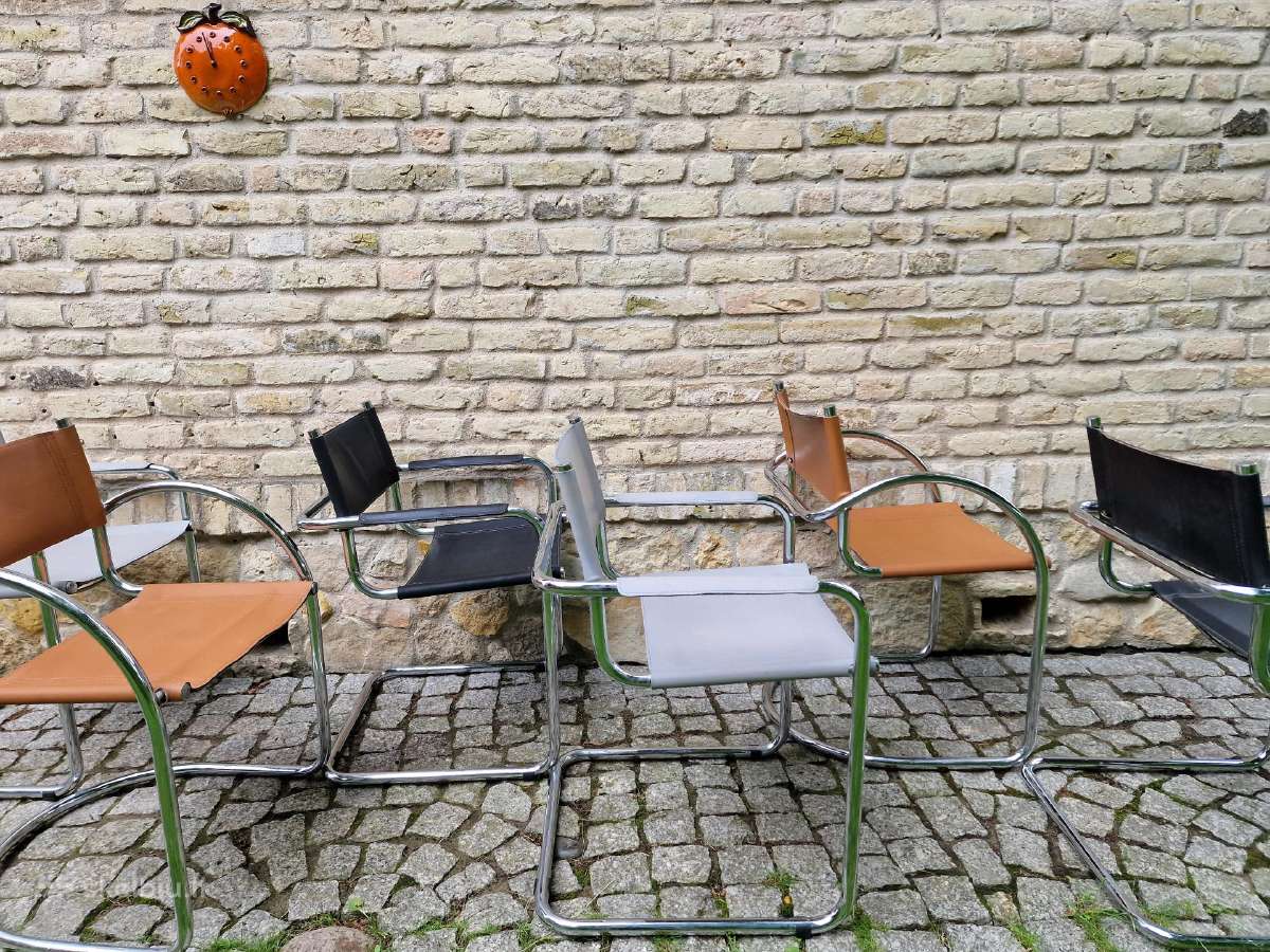 Vintažinės mid century Bauhaus st.konsolinės kėdės - nuotraukos Nr. 16
