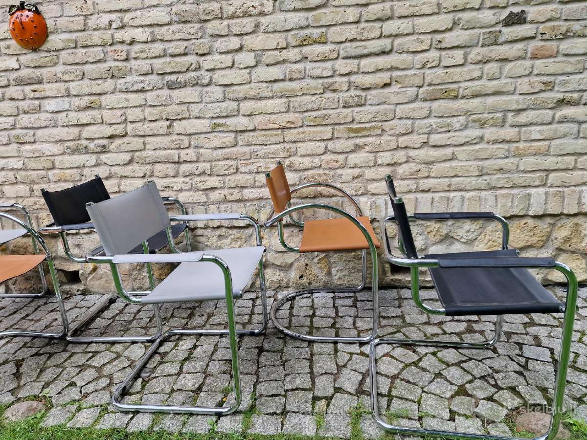 Vintažinės mid century Bauhaus st.konsolinės kėdės - nuotraukos Nr. 27