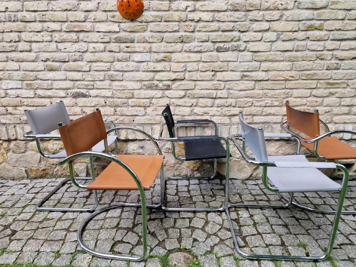 Vintažinės mid century Bauhaus st.konsolinės kėdės - nuotraukos Nr. 29