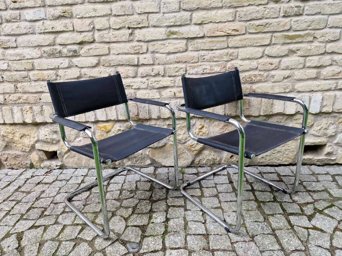 Vintažinės mid century Bauhaus st.konsolinės kėdės - nuotraukos Nr. 30