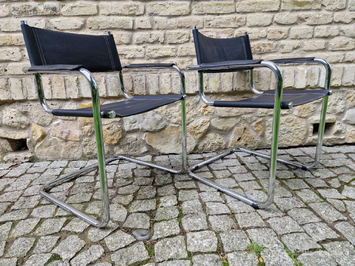 Vintažinės mid century Bauhaus st.konsolinės kėdės - nuotraukos Nr. 32