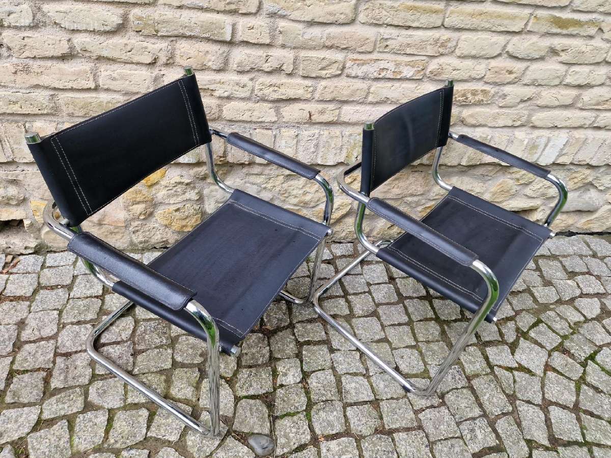 Vintažinės mid century Bauhaus st.konsolinės kėdės - nuotraukos Nr. 34