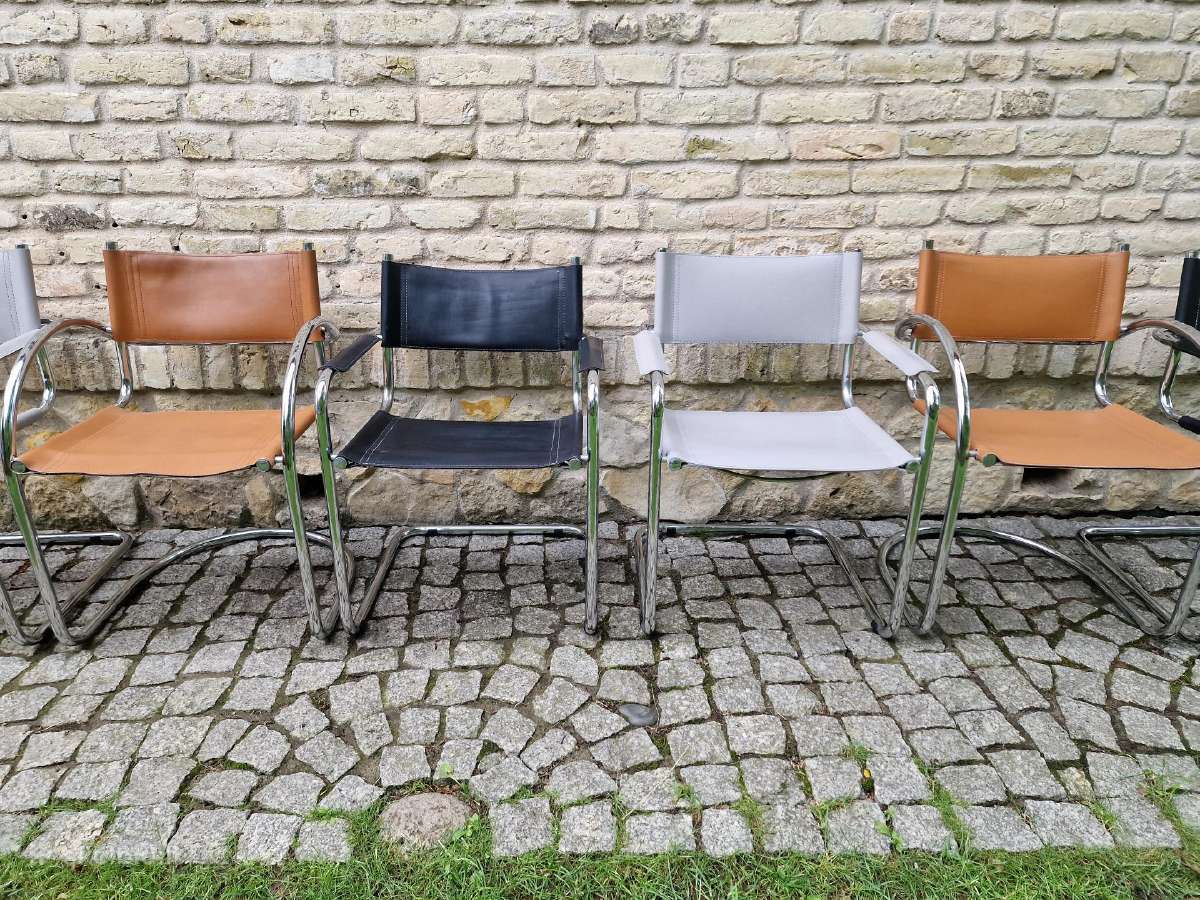Vintažinės mid century Bauhaus st.konsolinės kėdės - nuotraukos Nr. 35