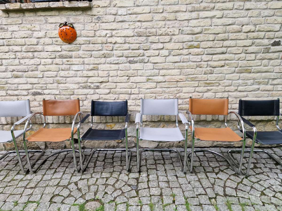 Vintažinės mid century Bauhaus st.konsolinės kėdės - nuotraukos Nr. 37
