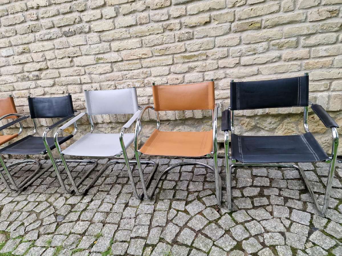 Vintažinės mid century Bauhaus st.konsolinės kėdės - nuotraukos Nr. 38