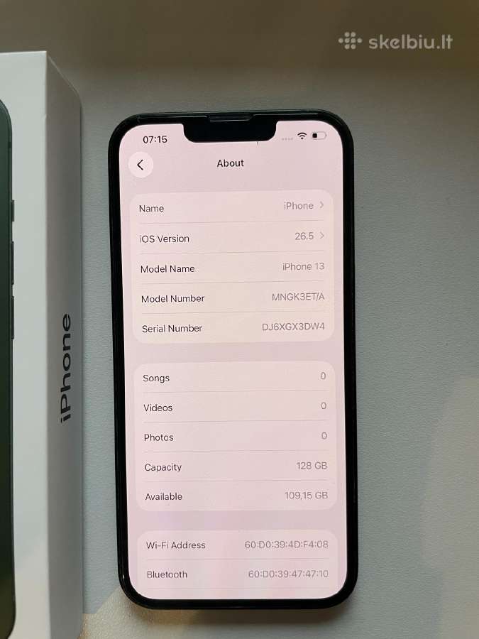 iPhone 13, 128gb, 87% su komplektacija ir čekiu - nuotraukos Nr. 2