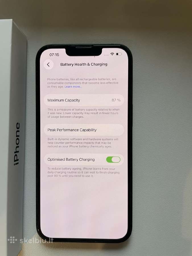 iPhone 13, 128gb, 87% su komplektacija ir čekiu - nuotraukos Nr. 3