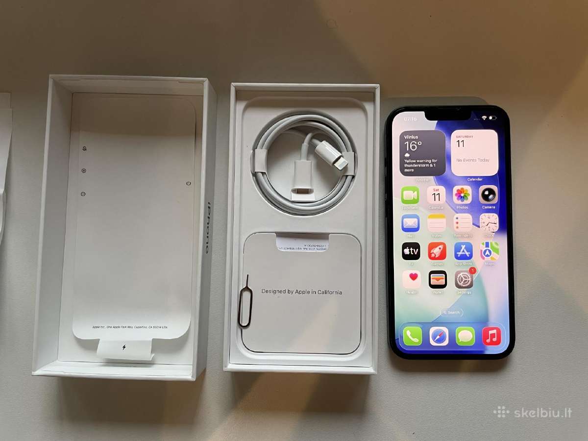 iPhone 13, 128gb, 87% su komplektacija ir čekiu - nuotraukos Nr. 4