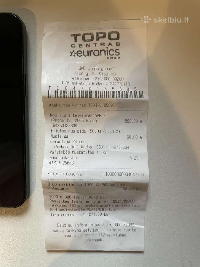 iPhone 13, 128gb, 87% su komplektacija ir čekiu - nuotraukos Nr. 5