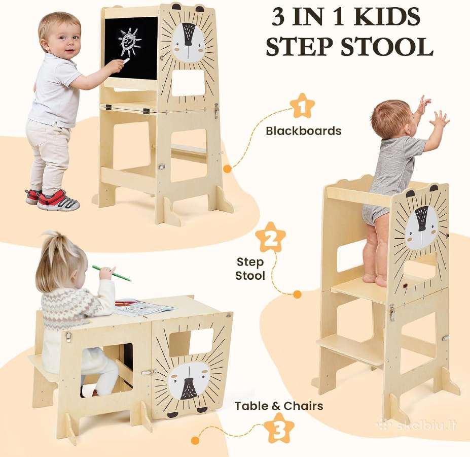 Montessori bokštelis 3 in 1 - nuotraukos Nr. 2