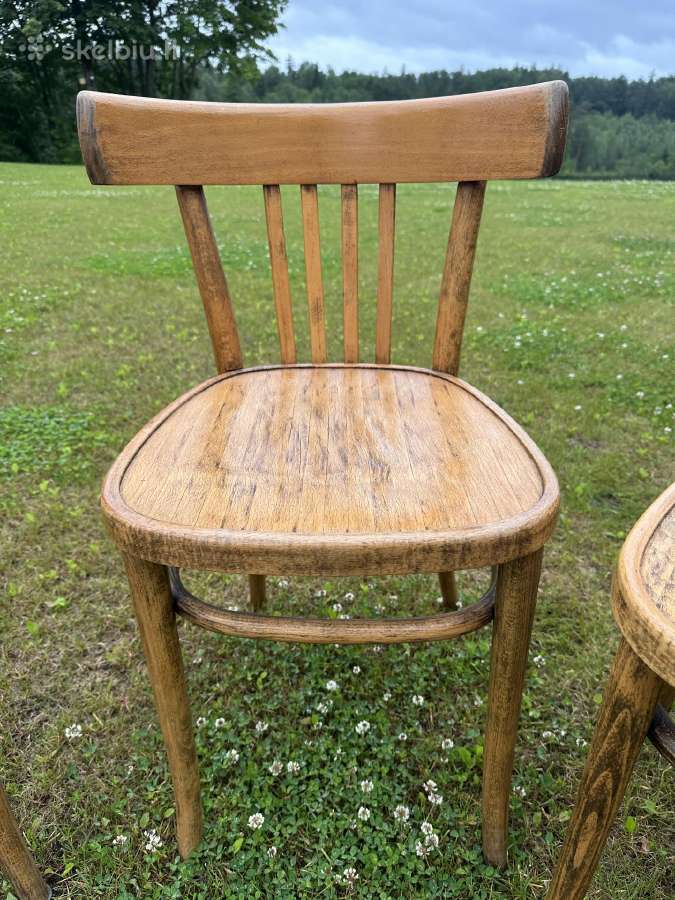Senovinės kėdės, 4 vnt. Geros būklės,visos už 200€ - nuotraukos Nr. 4