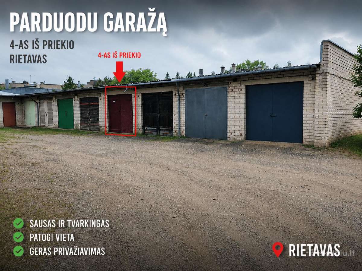 Parduodu Garaža Rietave