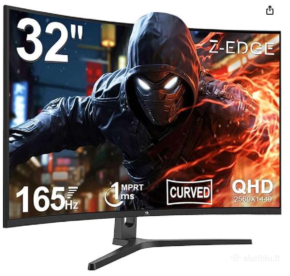 Z-edge 32 Inch Curved Gaming Monitor 165hz 1ms