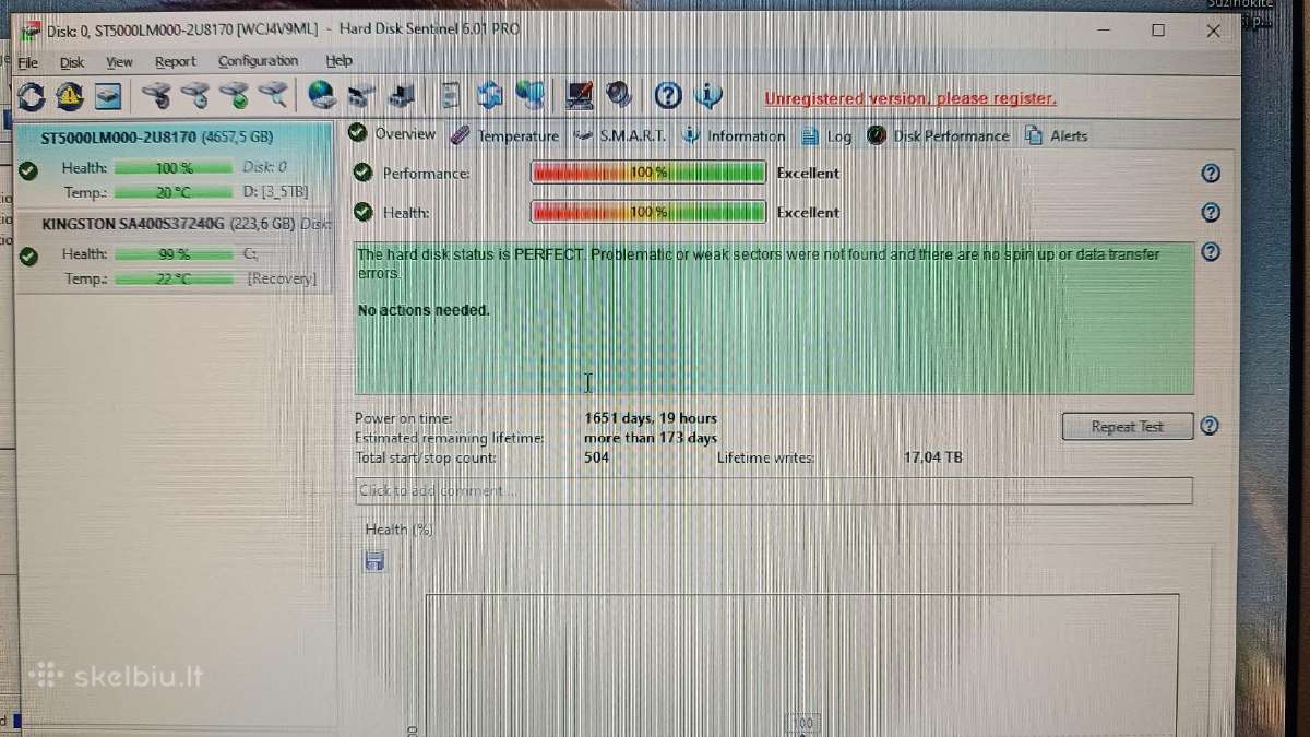 HDD seagate 5 TB 2.5" - nuotraukos Nr. 4