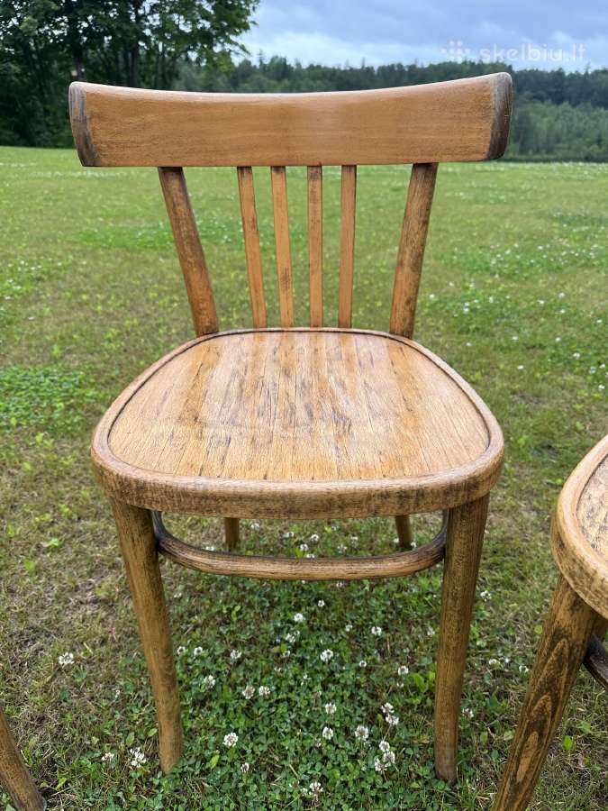 Senovinės kėdės, 4 vnt. Geros būklės - nuotraukos Nr. 4