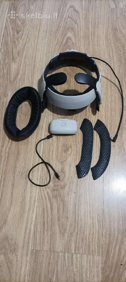 Meta Quest 3s 128gb + Bobovr M3 Pro Battery strap - nuotraukos Nr. 4