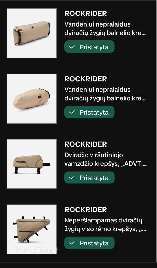 Rockrider Advt900 dviračio krepšiai - nuotraukos Nr. 2