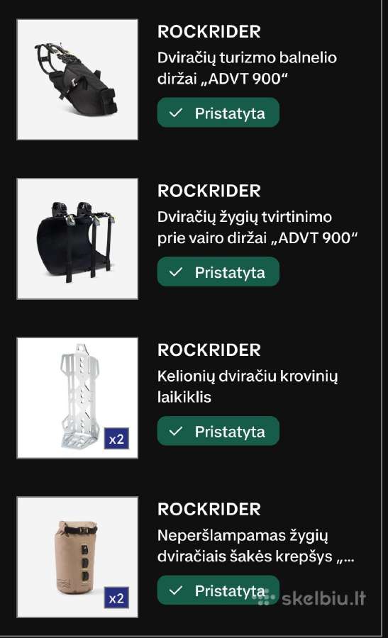 Rockrider Advt900 dviračio krepšiai - nuotraukos Nr. 3