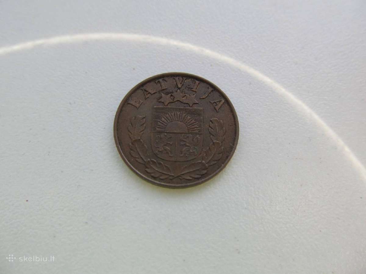 2 santimi , Latvija , 1939 . - nuotraukos Nr. 2