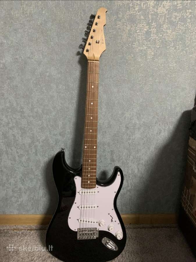 Parduodu elektrinę gitarą „vision“ su kolonėle.