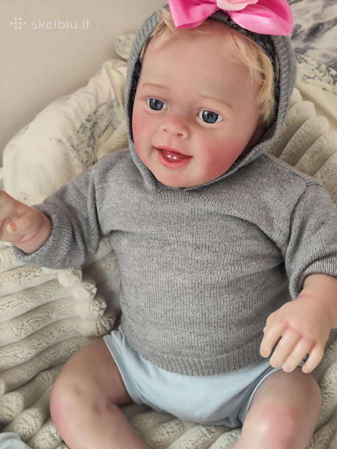 Nereali tikroviška didelė reborn aukso plaukai - nuotraukos Nr. 3