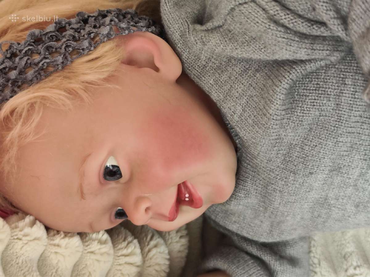 Nereali tikroviška didelė reborn aukso plaukai - nuotraukos Nr. 7