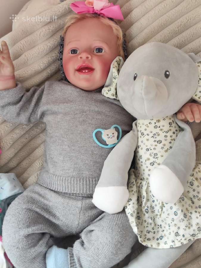 Nereali tikroviška didelė reborn aukso plaukai - nuotraukos Nr. 12