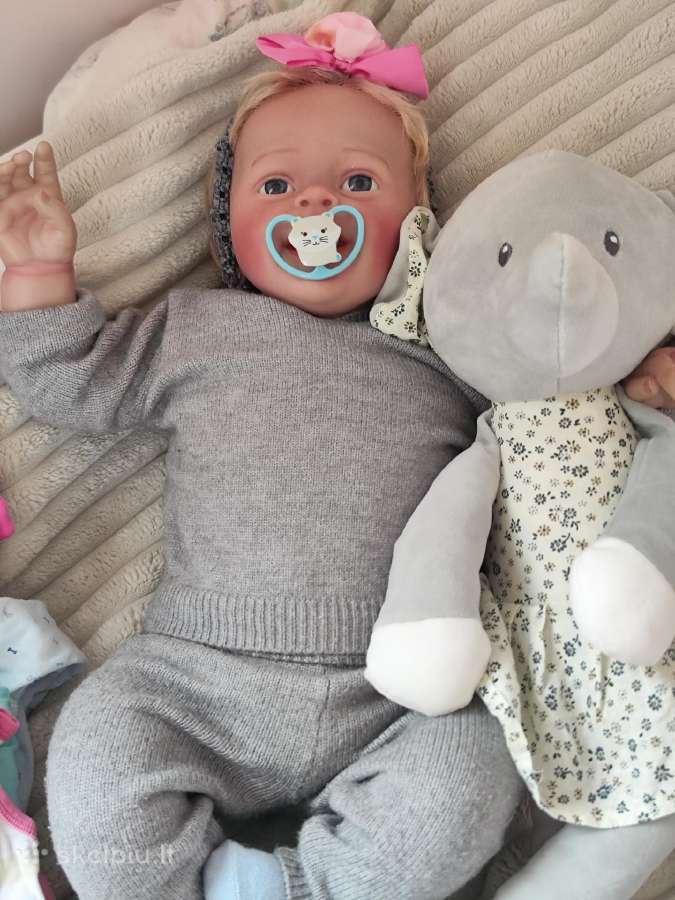 Nereali tikroviška didelė reborn aukso plaukai - nuotraukos Nr. 13