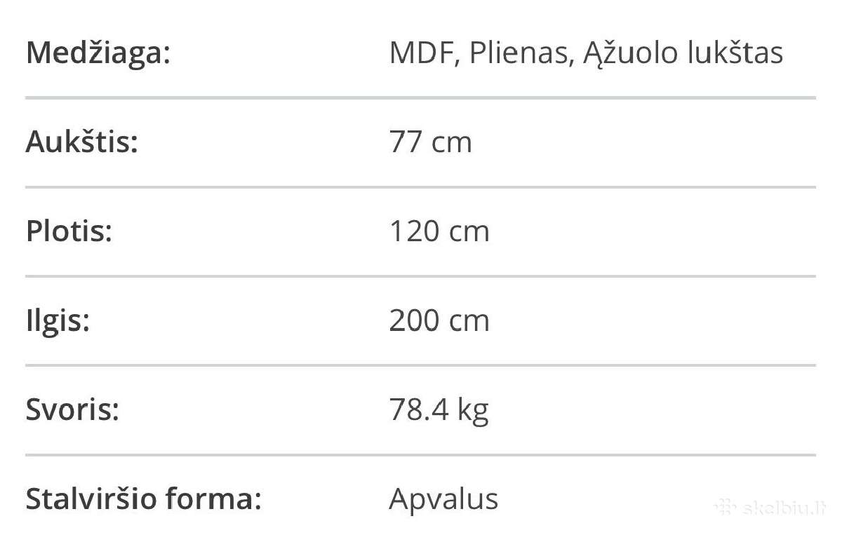Valgomojo stalas - nuotraukos Nr. 5