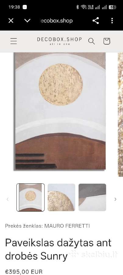 Paveikslas 180x100 cm boho stiliaus - nuotraukos Nr. 8