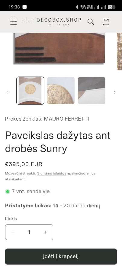 Paveikslas 180x100 cm boho stiliaus - nuotraukos Nr. 9