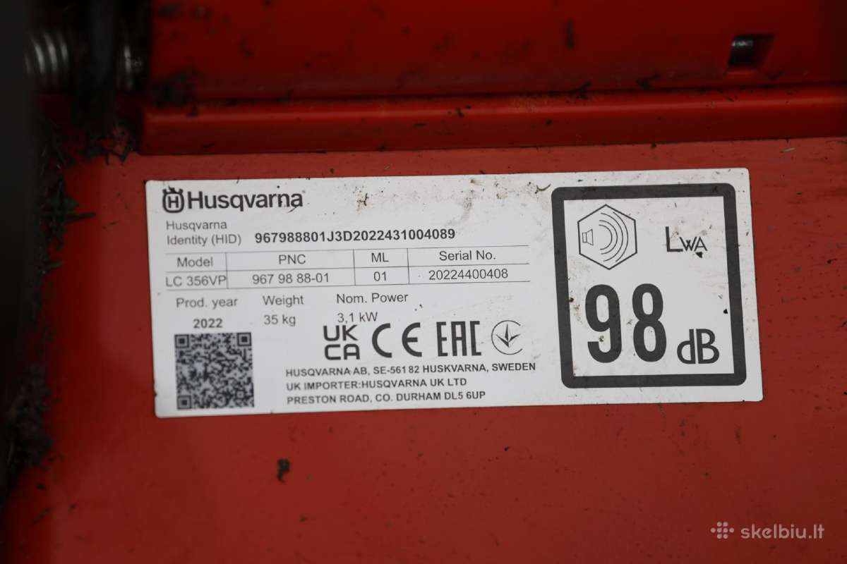 Husqvarna Lc 356vp vejapjovė 56cm Honda variklis - nuotraukos Nr. 9