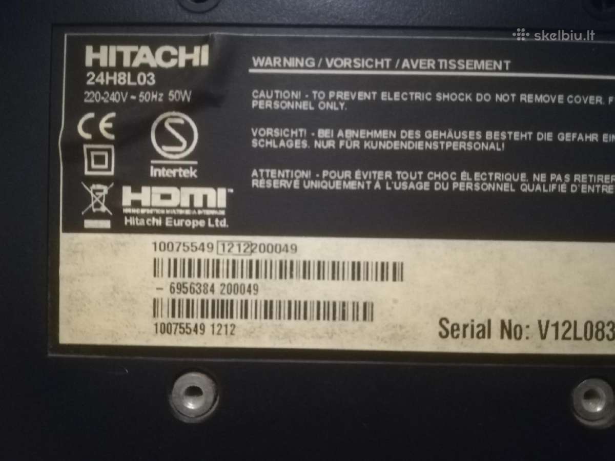 Hitachi 24h8l03 24 colių (61 cm) LED TV - nuotraukos Nr. 7