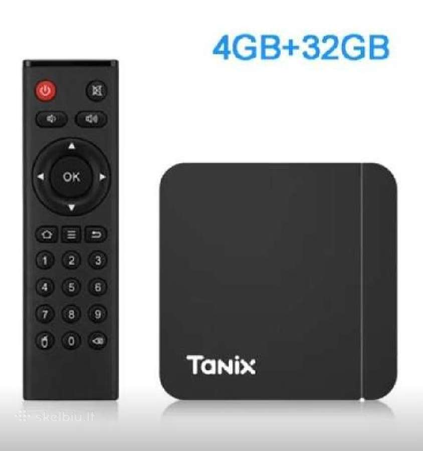 TV priedelis Tanix W2 4gb RAM 32 GB Rom