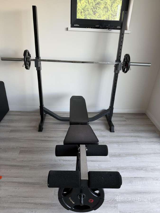 Daugiafunkcinis Bodycraft traniruoklis + svoriai