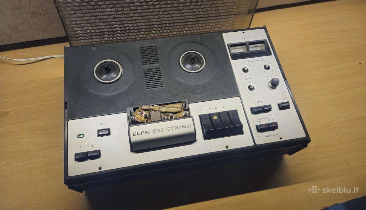 Elfa 332 stereo vintažinis juostinis magnetofonas