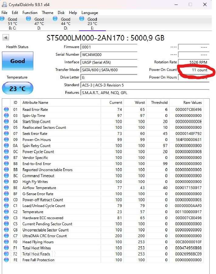 Kietasis diskas Seagate Basic Line, 5 TB, pilkas - nuotraukos Nr. 2