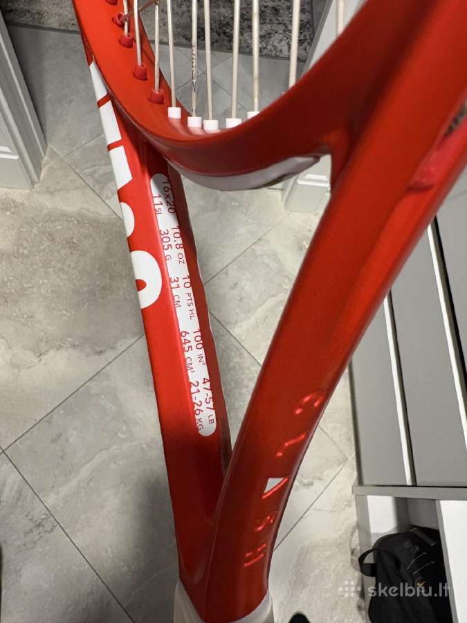 Wilson Clash Pro, V3 teniso raketė, 3 grip - nuotraukos Nr. 4