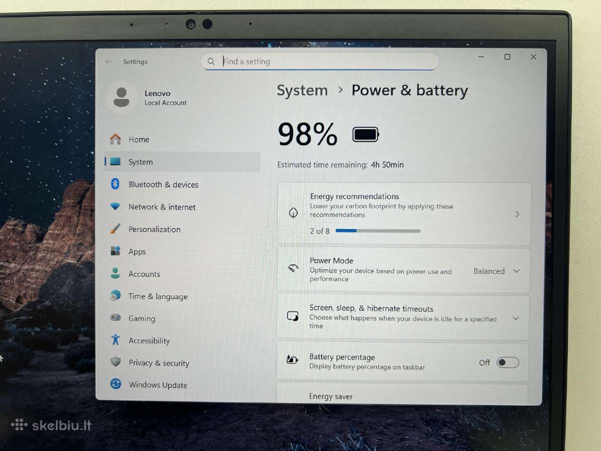 Lenovo thinkpad T14 Gen 3 - nuotraukos Nr. 5