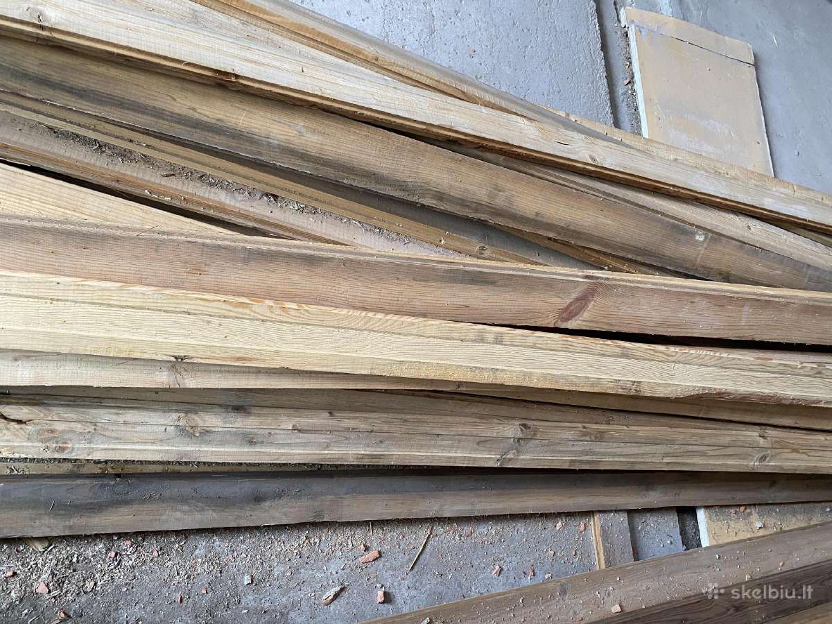 Statybinė Mediena, pakalimo lentos, 5m ilg, 4.37m3 - nuotraukos Nr. 9