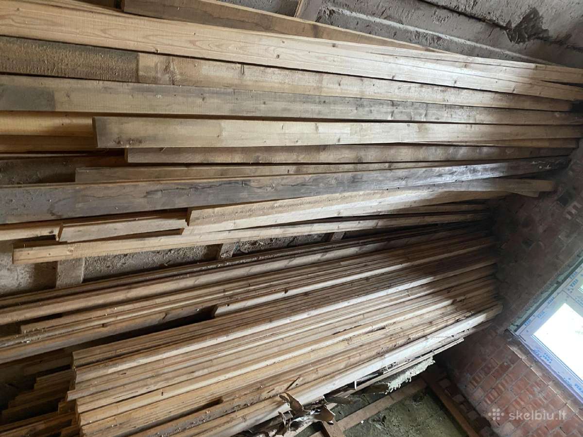Statybinė Mediena, pakalimo lentos, 5m ilg, 4.37m3 - nuotraukos Nr. 18
