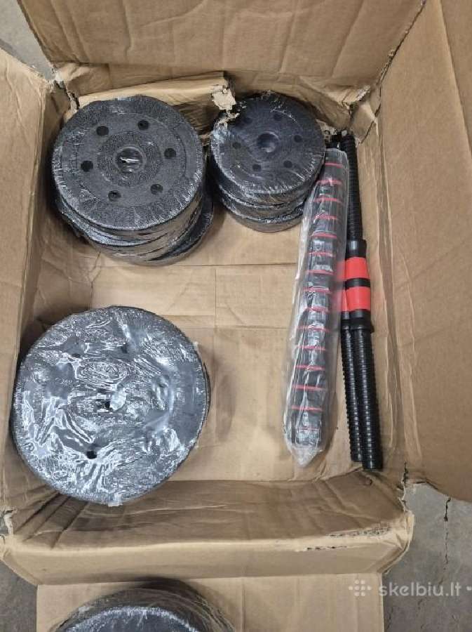 Hanteliai 2x15kg - nuotraukos Nr. 3