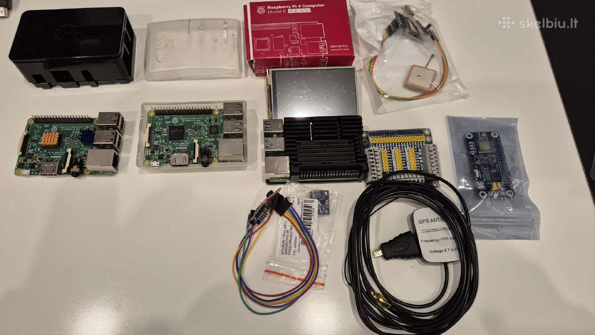 Raspberry Pi 3b 4b-4gb screen GPS ports