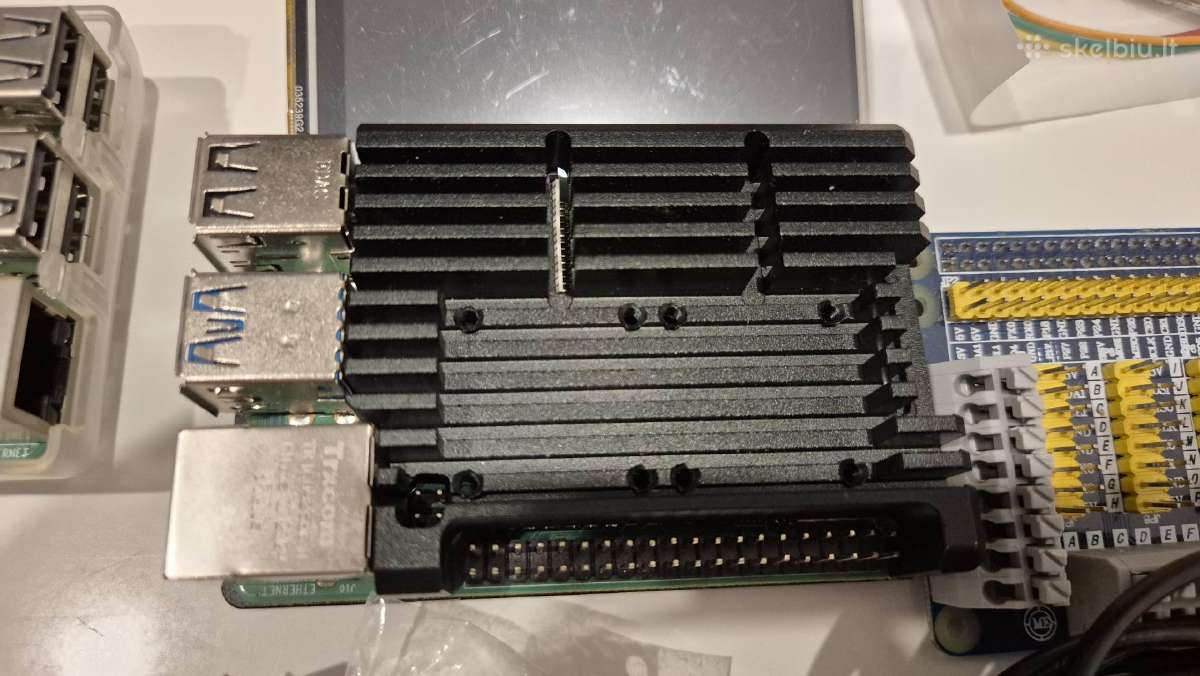 Raspberry Pi 3b 4b-4gb screen GPS ports - nuotraukos Nr. 4