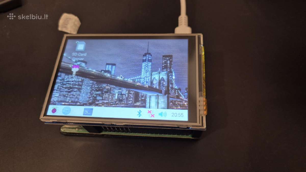 Raspberry Pi 3b 4b-4gb screen GPS ports - nuotraukos Nr. 7